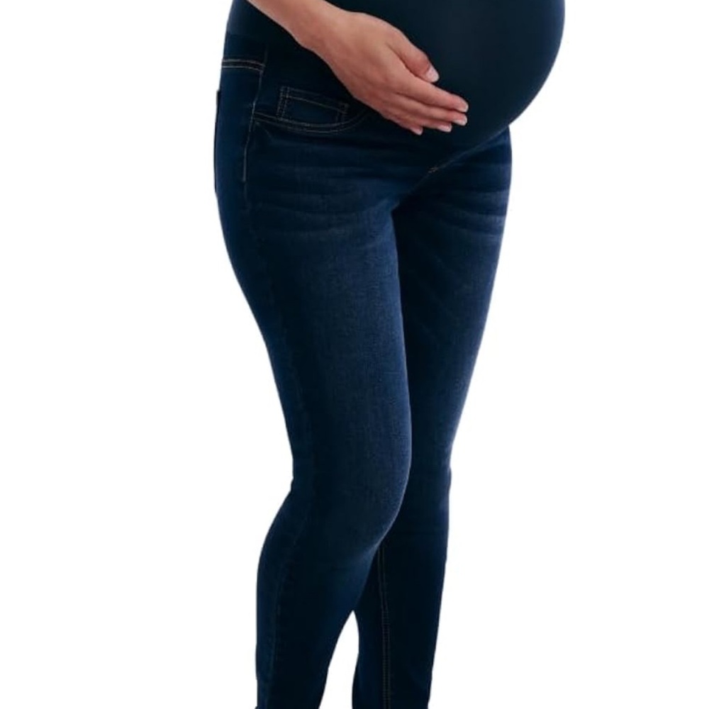 Motherhood Blue Skinny Jeans with Stretch
